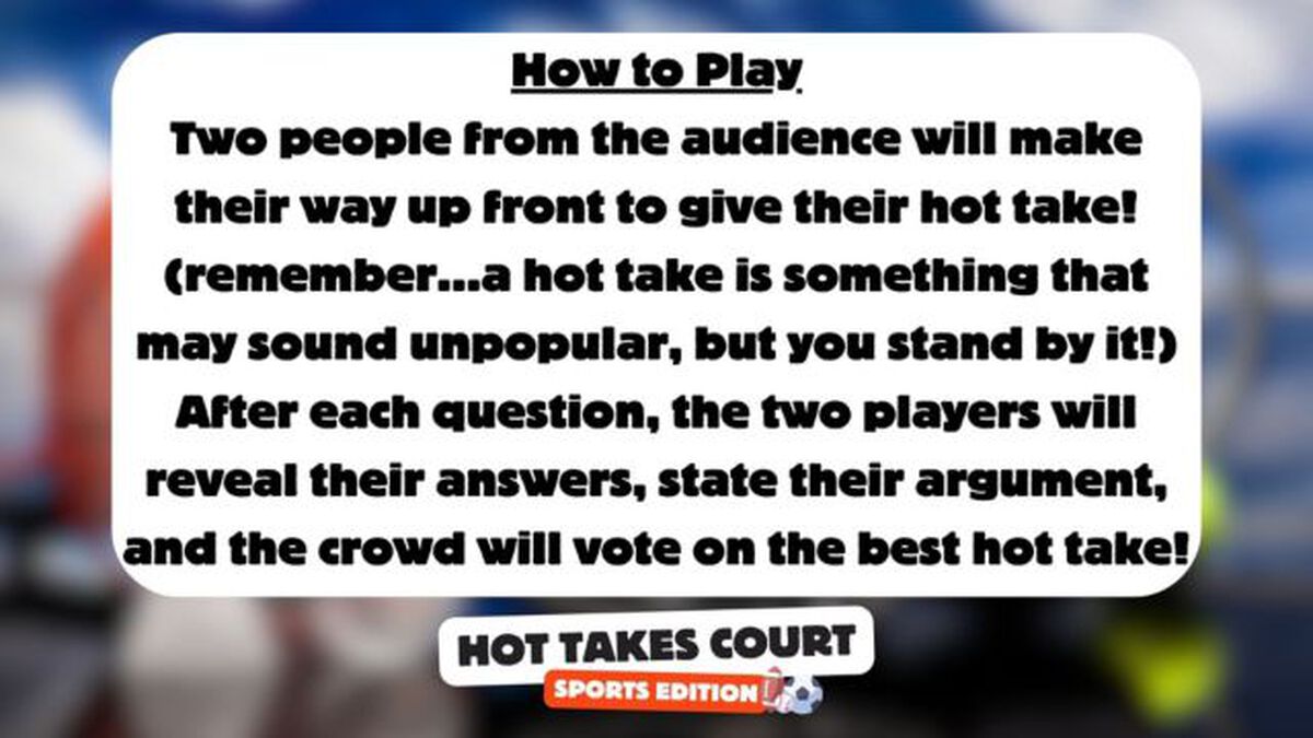 Hot Takes Court: Sports Edition image number null